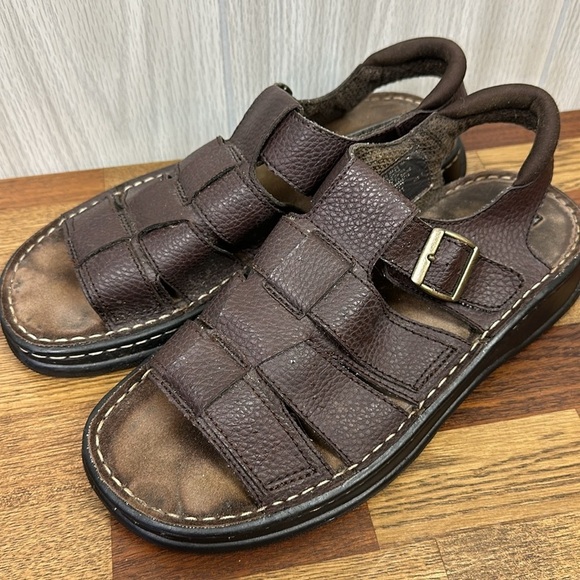 Route 66 Mens Sandals 11 Brown Chunky Fisherman Platform Lug 90s Y2k Vintage - Picture 4 of 10